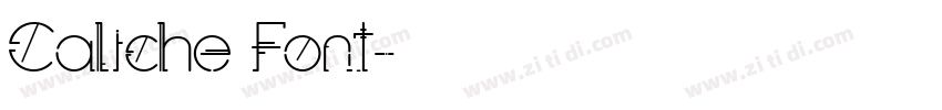 Caliche Font字体转换